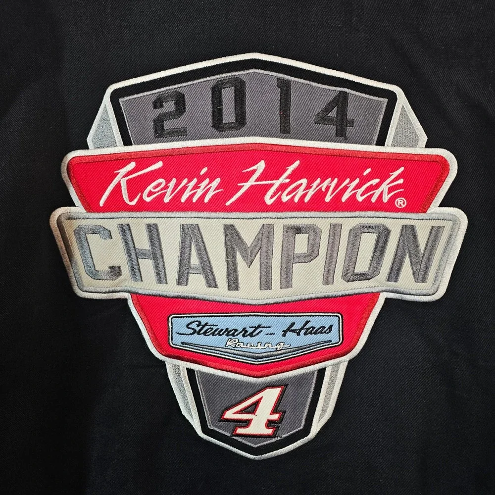 JH Design NASCAR Kevin Harvick 2014 Champion Racing Jacket Mens Large Budweiser